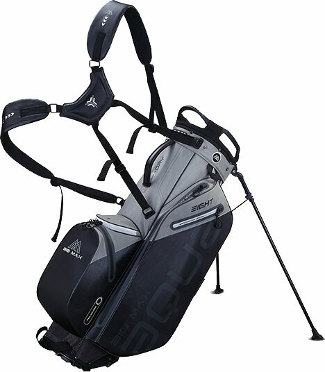 Big Max Aqua Eight G Stand Bag Grey/Black Geanta pentru golf