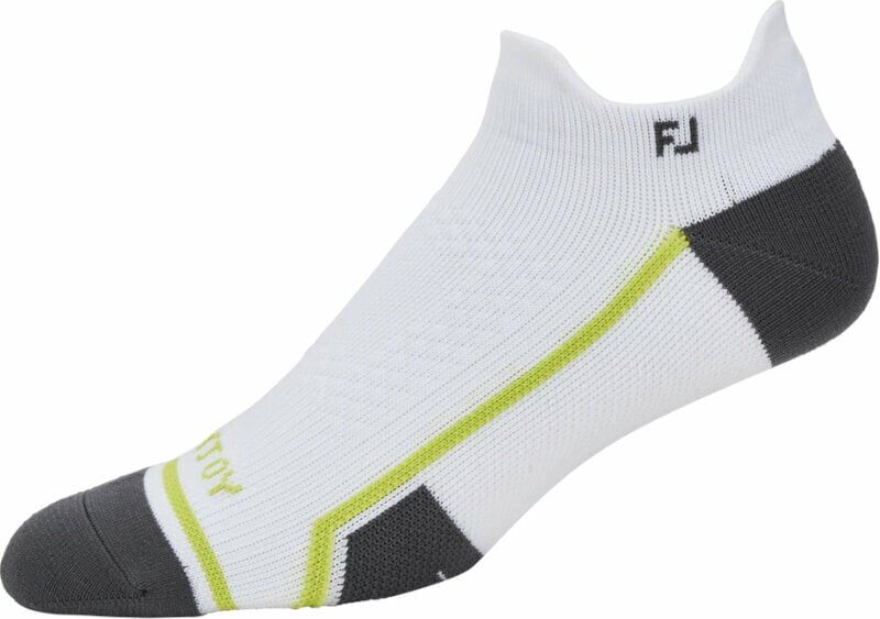 Chaussettes Footjoy Tech D.R.Y Roll Tab Chaussettes White/Grey Standard