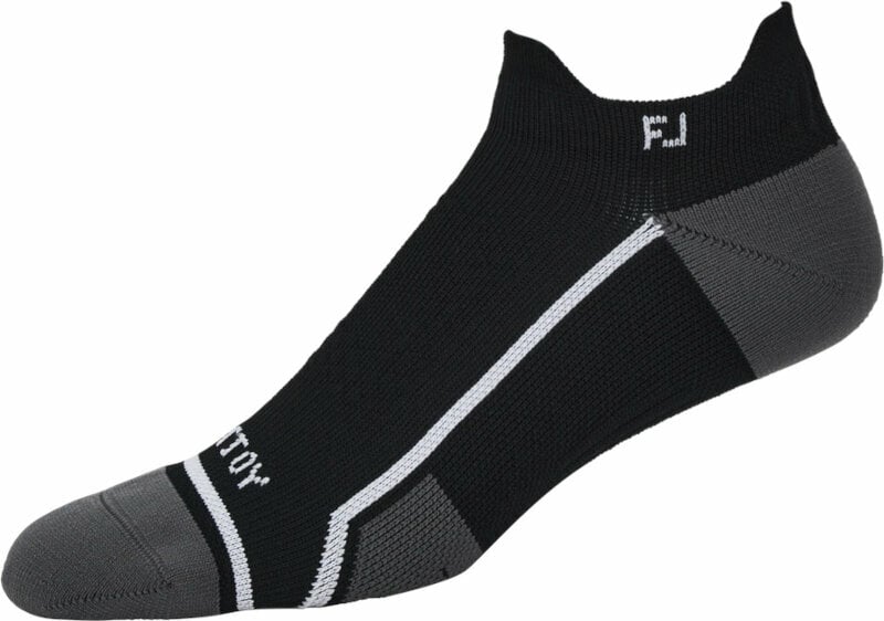 Ponožky Footjoy Tech D.R.Y Roll Tab Ponožky Black/Grey Standard