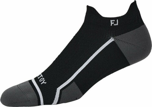 Sokken Footjoy Tech D.R.Y Roll Tab Sokken Black/Grey Standard - 1