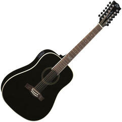 12-струнна електро-акустична китара Eko guitars NXT D100e XII Black 12-струнна електро-акустична китара