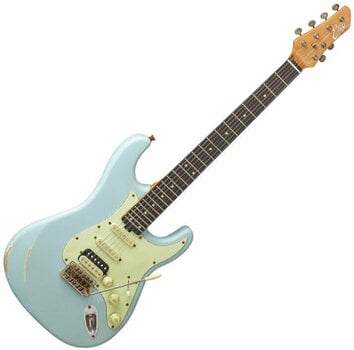 Gitara elektryczna Eko guitars Aire Relic Daphne Blue - 1