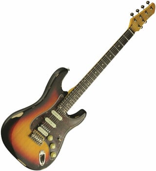 Electric guitar Eko guitars Aire Relic Sunburst - 1