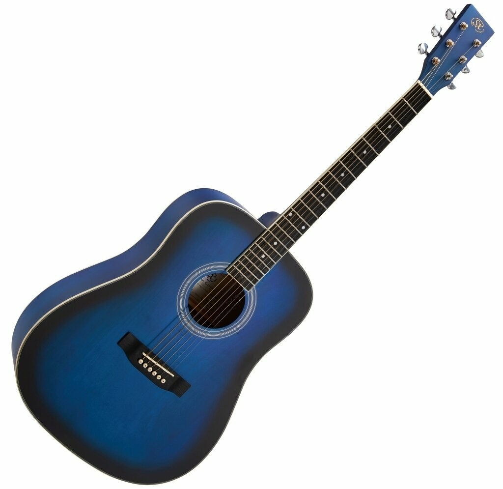Akusztikus gitár SX SD104KBUS Blue Sunburst