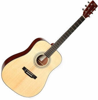 Guitarra dreadnought SX SD704K Natural Matte - 1