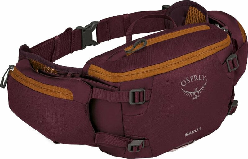 Hátizsák kerékpározáshoz Osprey Savu 5 Aprium Purple Övtáska