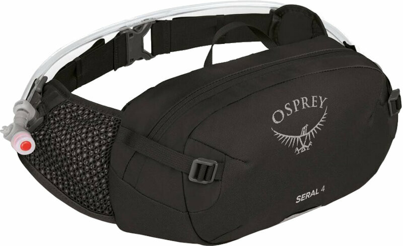 Hátizsák kerékpározáshoz Osprey Seral 4 Black Övtáska