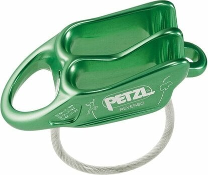 Safety Gear for Climbing Petzl Reverso Belay/Rappel Device Green - 1