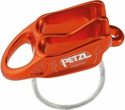 Safety Gear for Climbing Petzl Reverso Belay/Rappel Device Red/Orange - 1