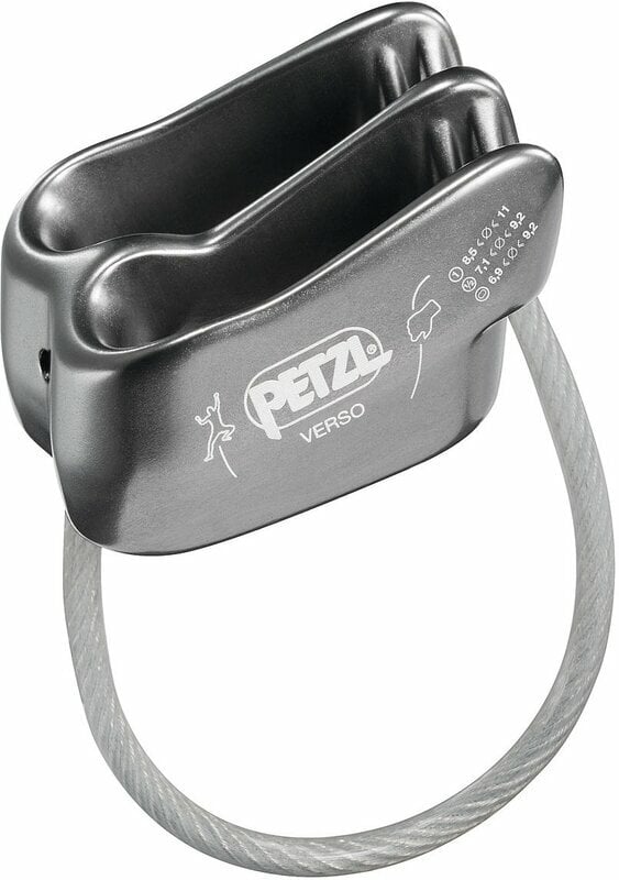 Sicherheitsausrüstung zum Klettern Petzl Verso Belay/Rappel Device Gray
