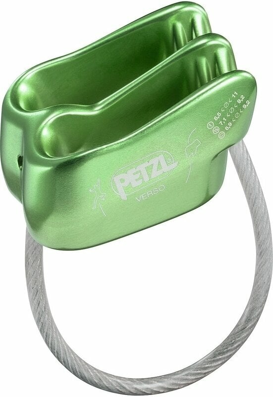 Safety Gear for Climbing Petzl Verso Belay/Rappel Device Green