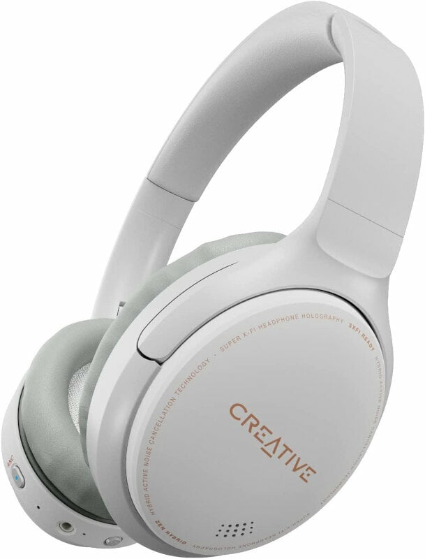 Auscultadores on-ear sem fios Creative Zen Hybrid White