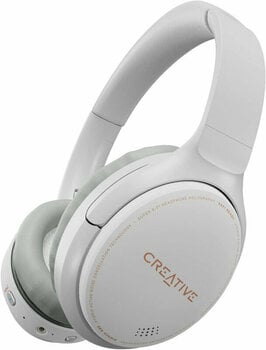 Vezeték nélküli fejhallgatók On-ear Creative Zen Hybrid White - 1