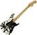 Electric guitar EVH Striped Series 78 Eruption Relic Relic White with Black Stripes Relic
