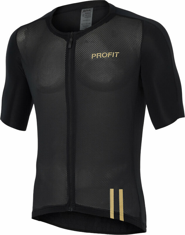 Mez kerékpározáshoz Spiuk Profit Summer Jersey Short Sleeve Dzsörzi Black M