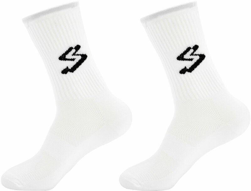 Cyklo ponožky Spiuk Top Ten Long 2 Sock Pack White 36-39 Cyklo ponožky