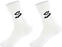 Kolesarske nogavice Spiuk Top Ten Long 2 Sock Pack White 36-39 Kolesarske nogavice