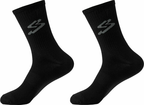 Cycling Socks Spiuk Top Ten Long 2 Sock Pack Black 36-39 Cycling Socks - 1
