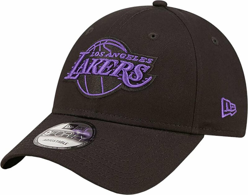 Czapka z daszkiem Los Angeles Lakers 9Forty NBA Neon Outline Black/Purple UNI Czapka z daszkiem