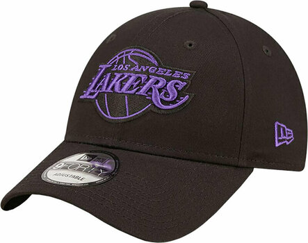 Kappe Los Angeles Lakers 9Forty NBA Neon Outline Black/Purple UNI Kappe - 1