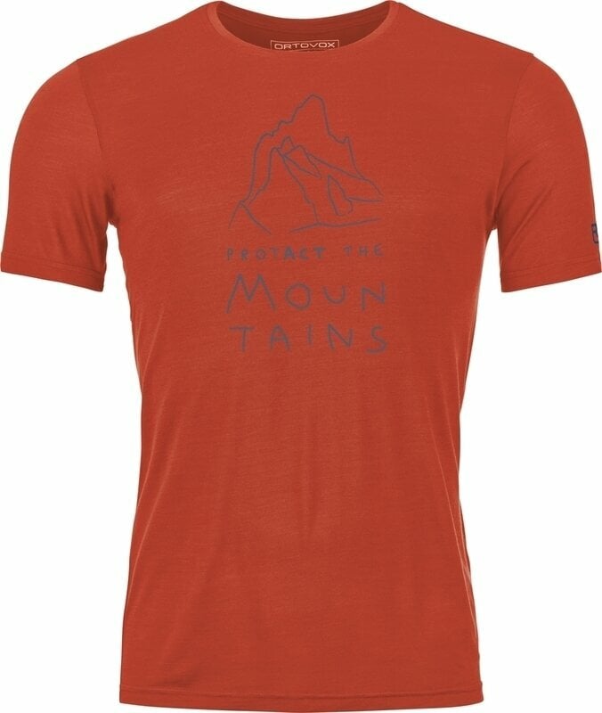 Outdoor T-Shirt Ortovox 150 Cool MTN Protector TS M Cengia Rossa M T-Shirt