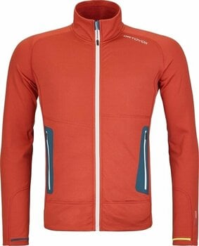 Outdoorhoodie Ortovox Fleece Light Jacket M Cengia Rossa XL Outdoorhoodie - 1