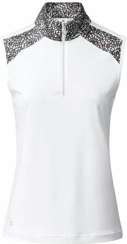 Pikétröja Daily Sports Imola Sleeveless Half Neck Polo Shirt White L