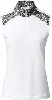 Camisa pólo Daily Sports Imola Sleeveless Half Neck Polo Shirt White S - 1