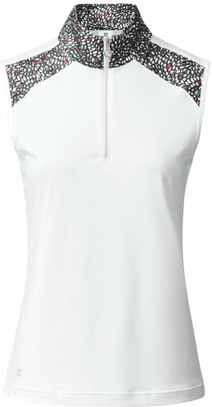 Polo košile Daily Sports Imola Sleeveless Half Neck Polo Shirt White XS