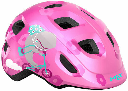 Kid Bike Helmet MET Hooray Pink Whale/Glossy XS (46-52 cm) Kid Bike Helmet - 1
