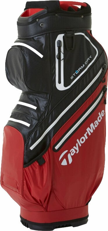 Golftaske TaylorMade Storm Dry Cart Bag Red/Black Golftaske