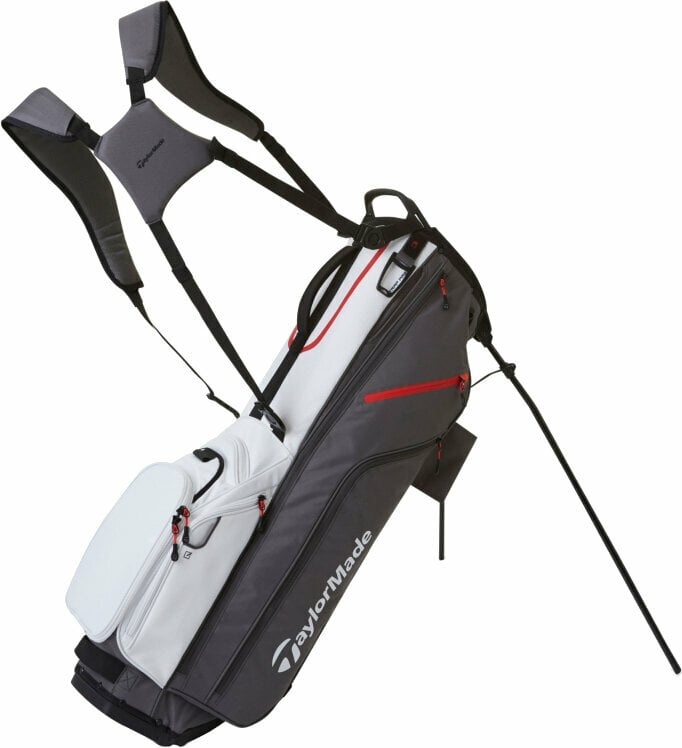Golf torba Stand Bag TaylorMade Flextech Stand Bag Gunmetal/White Golf torba Stand Bag
