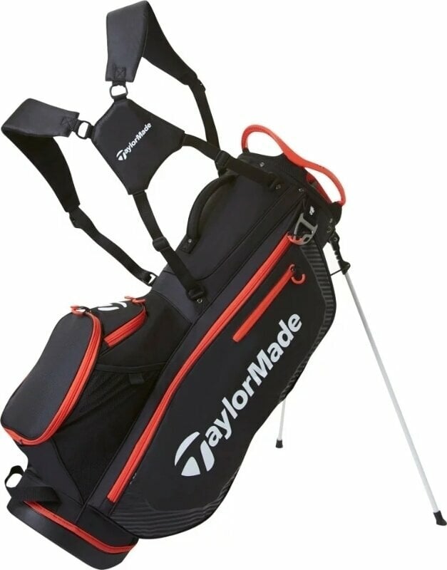Borsa da golf Stand Bag TaylorMade Pro Stand Bag Black/Red Borsa da golf Stand Bag