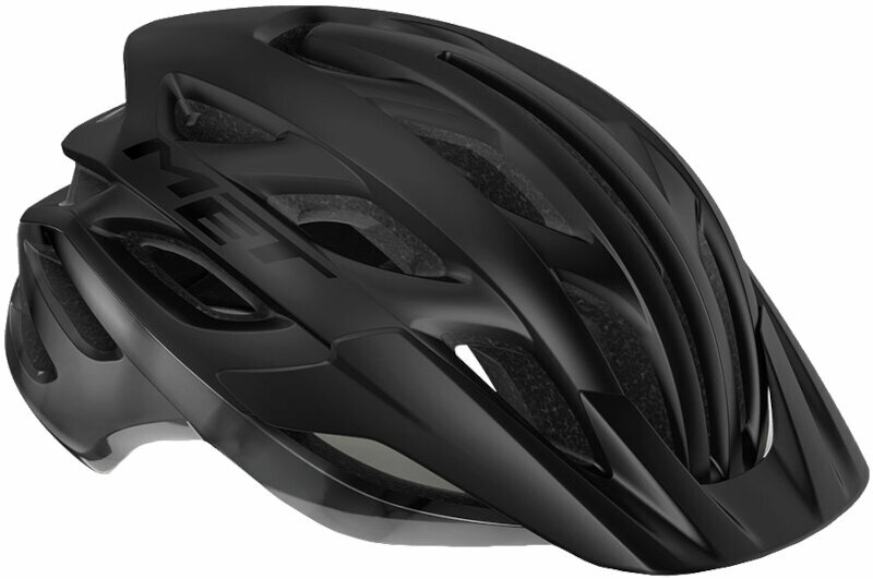 Cyklistická helma MET Veleno Black/Matt Glossy S (52-56 cm) Cyklistická helma