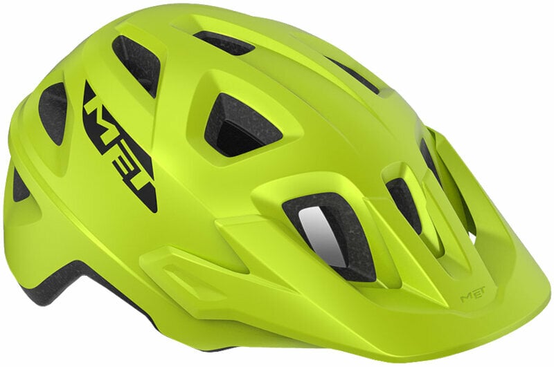Bike Helmet MET Echo Lime Green/Matt S/M (52-57 cm) Bike Helmet