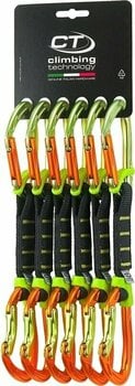Karabiner Climbing Technology Nimble Fixbar Set NY Pro Quickdraw Green/Orange Solid Straight/Solid Bent Gate 12.0 - 1