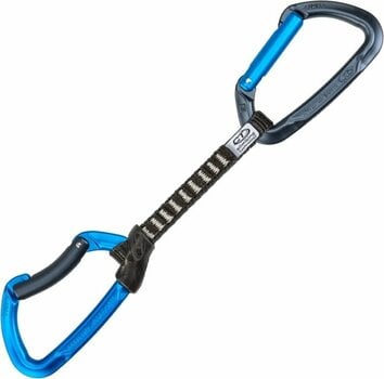 Mosquetão de escalada Climbing Technology Lime Set DY Quickdraw Anthracite/Electric Blue Solid Straight/Solid Bent Gate 12.0 - 1