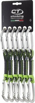 Mousqueton escalade Climbing Technology Lime Set NY Dégainer rapidement Silver Solid Straight/Solid Bent Gate 12.0 - 1