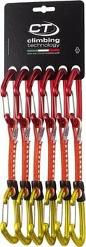 Karabiner Climbing Technology Fly-Weight EVO Set DY Quickdraw Red/Gold Wire Straight Gate 12.0 - 1