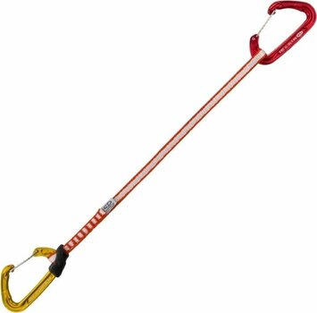 Climbing Carabiner Climbing Technology Fly-Weight EVO Long Set DY Quickdraw Red/Gold Wire Straight Gate 35.0 - 1