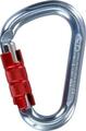 Climbing Technology Snappy TG HMS Carabiner Titanium/Silver/Red Pivotant