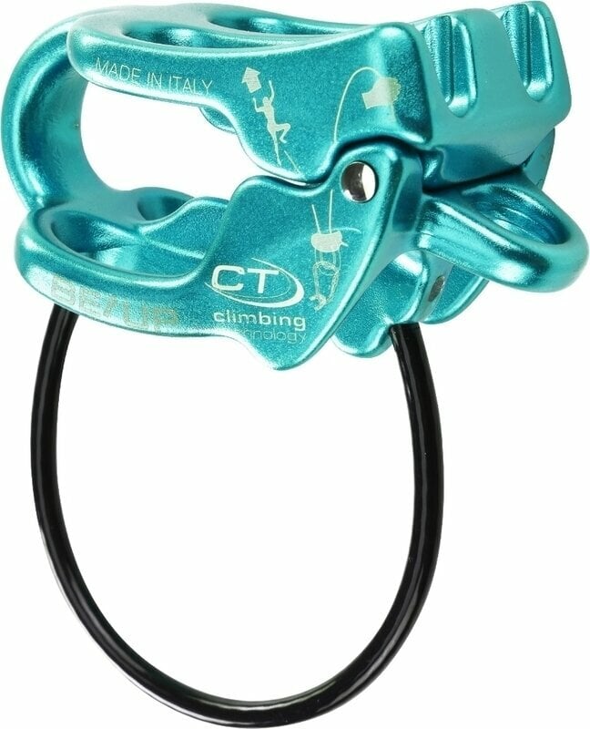 Safety Gear for Climbing Climbing Technology Be-Up Belay/Rappel Device Aquamarine