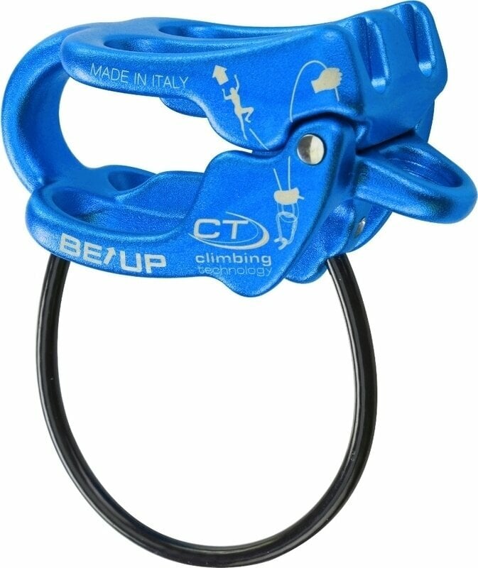 Safety Gear for Climbing Climbing Technology Be-Up Belay/Rappel Device Electric Blue