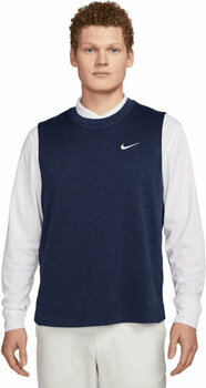 Hoodie/Sweater Nike Dri-Fit Tour Mens Golf Gilet Navy/White M - 1