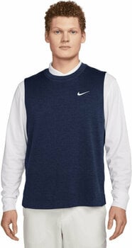 Hoodie/Sweater Nike Dri-Fit Tour Mens Golf Gilet Navy/White XL - 1