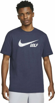 Camisa pólo Nike Swoosh Mens Golf T-Shirt Midnight Navy S - 1