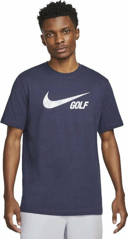 Nike Swoosh Mens Golf T-Shirt Midnight Navy L blue male
