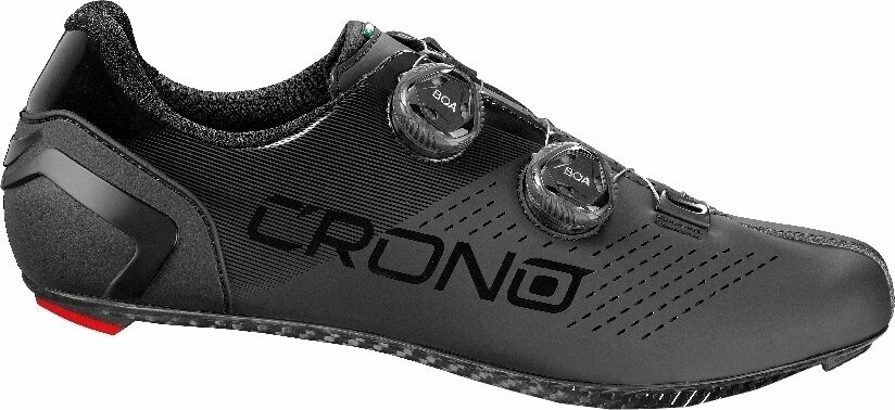 Cykelskor för herrar Crono CR2 Road Full Carbon BOA Black 40 Cykelskor för herrar
