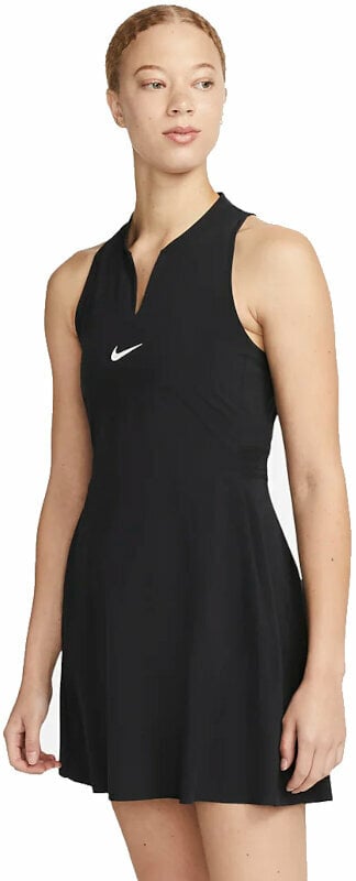 Gonne e vestiti Nike Dri-Fit Advantage Womens Tennis Dress Black/White M