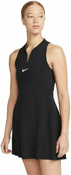 Kleid / Rock Nike Dri-Fit Advantage Womens Tennis Dress Black/White XS - 1